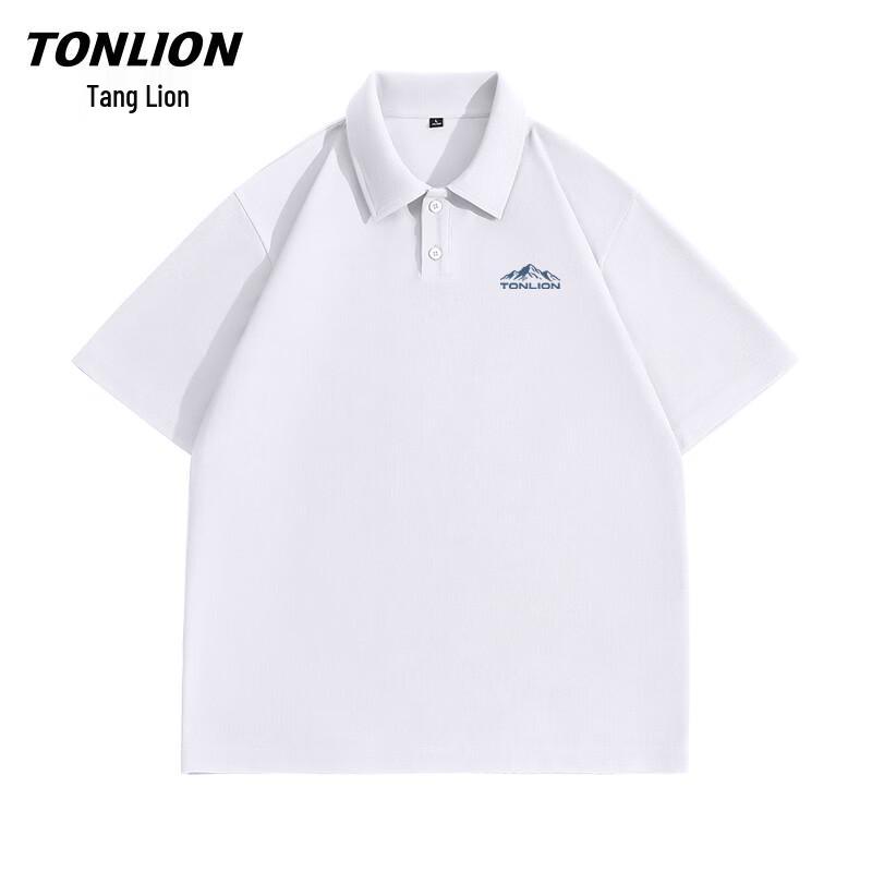 Мужская ретро-футболка-поло с вафельной вязкой TonLion 2XL