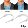 2/1pcs Collar Support Brace Adjustable Embedded Shirt Collar Clips Invisible Suits Neckline Insert Enhancer for Men Women
