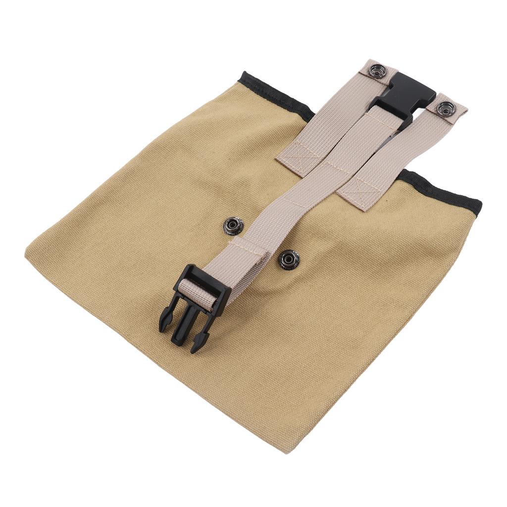 Outdoor Foraging Bag Oxford Cloth Fruit Picking Bag Waist Hanging Tool Pouch Garden Vegetable Storage Pouch Khaki