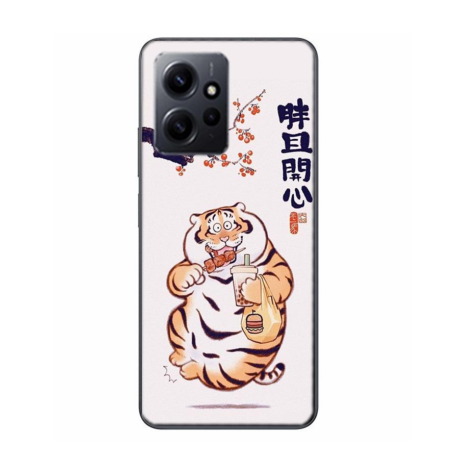 

Cartoon Fat Tiger Phone Case For Redmi Note 13 5G 14 Pro Plus Redmi 12 12C 13C 14C 10 10A 10C 9 9C 9T 9A 8 8A K70 Pro TPU Clear Redmi 12