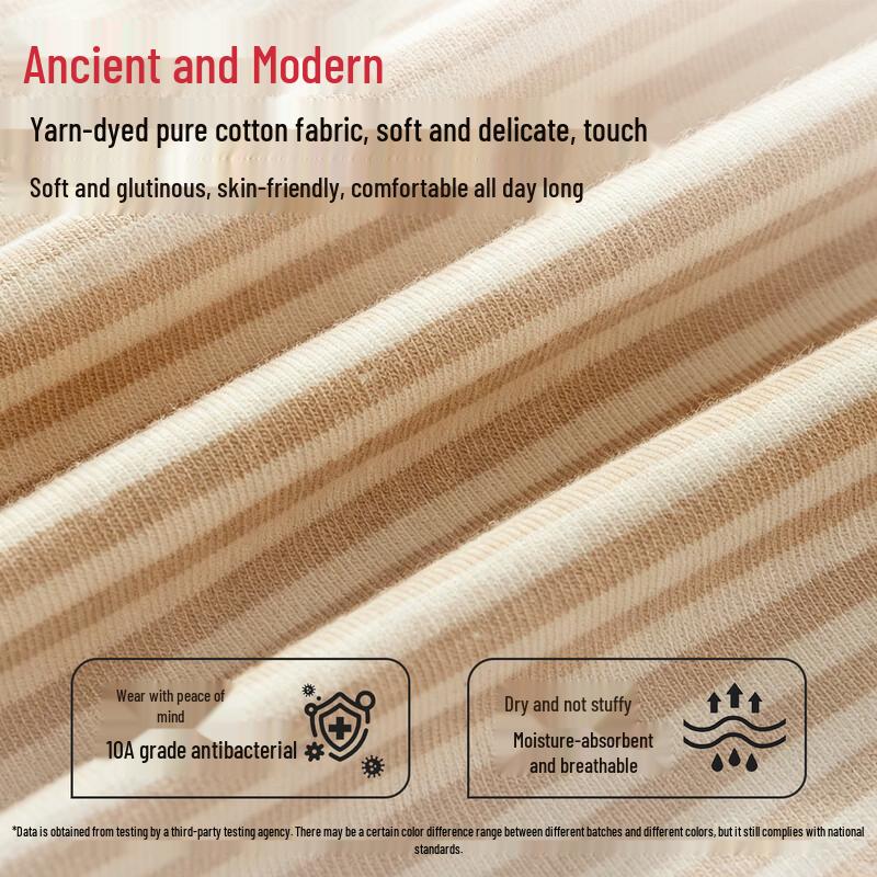 GUJIN Women's High-Waist Seamless Antibacterial Briefs Multi-Pack