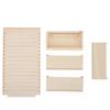 1 12 Dollhouse Miniature Supermarket Shelves Wooden Mini Model Set AccessorySupermarket Shelves