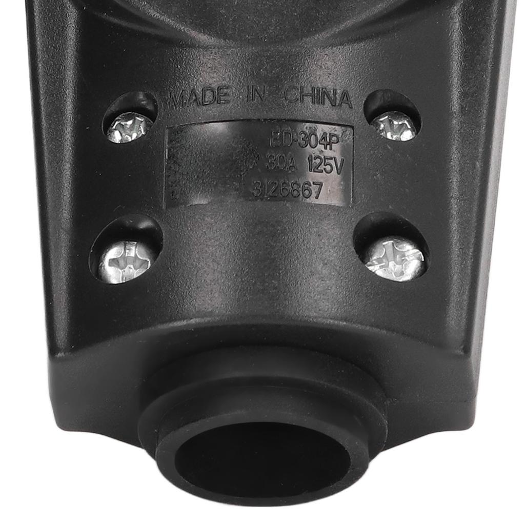 30A RV Plug Male Replacement Heavy Duty 125V 3 Prong Electrical Power Connector Extension Cord End for   Motorhome Van Trailer