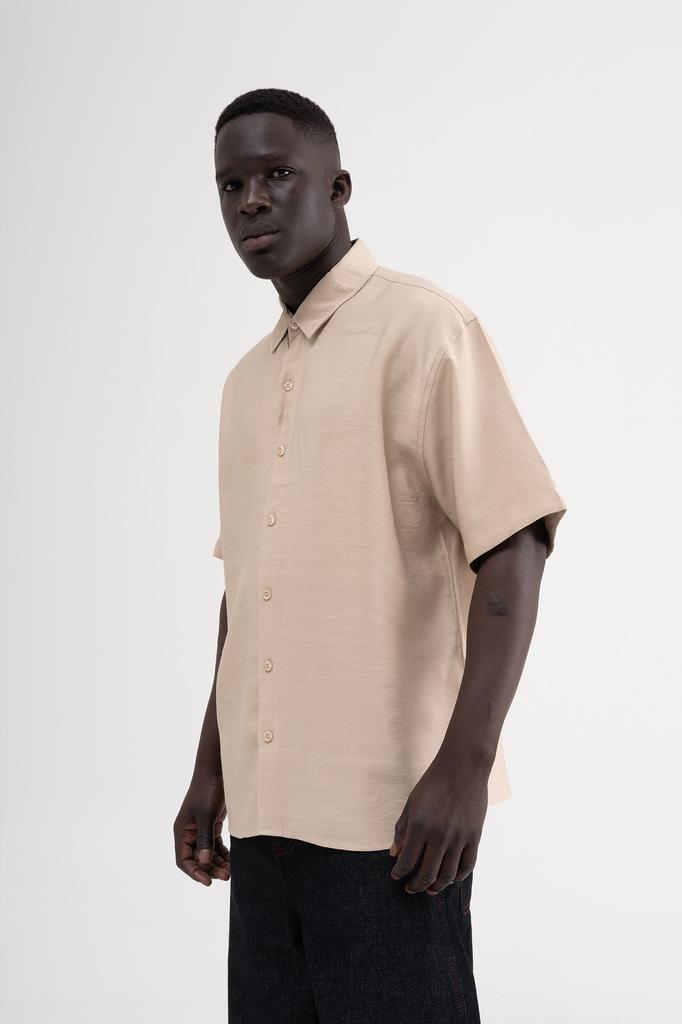 Machinist Oversized Basic Men's Shirt – Beige S