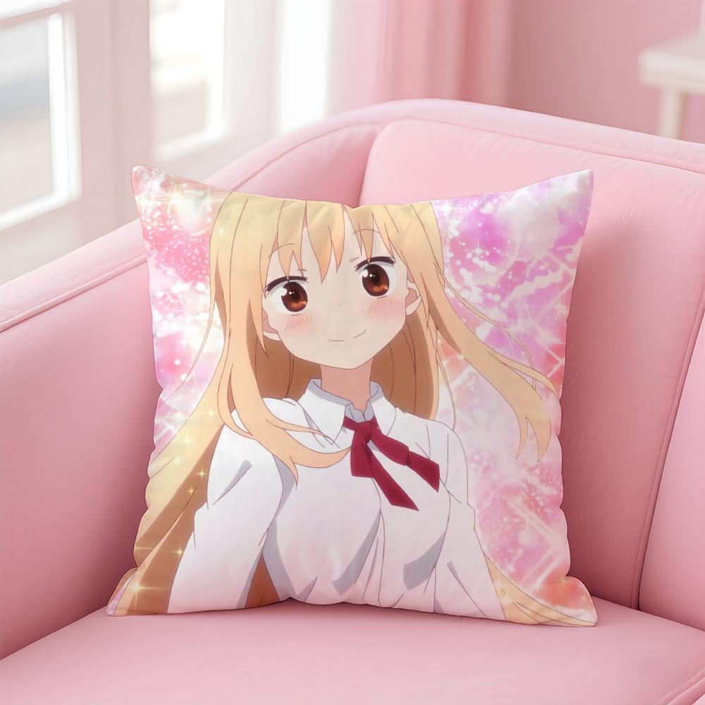 Funny Cute Anime Himouto UmaruchanH Cushion Cover Pillow Case Soft Skin Friendly Fabric  Concealed Zipper