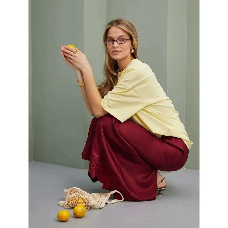 Loose Printed T-shirt Western Style New Fashion Loose Casual Print Letters Cotton T-shirt Top