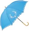 BECAUSE Cutwork Lace Long Umbrella, Blue, B-953740