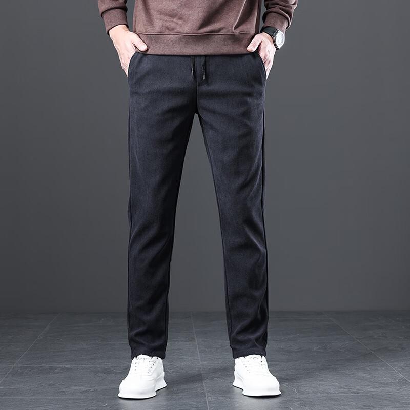 Men's Corduroy Business Casual Straight-Leg Trousers