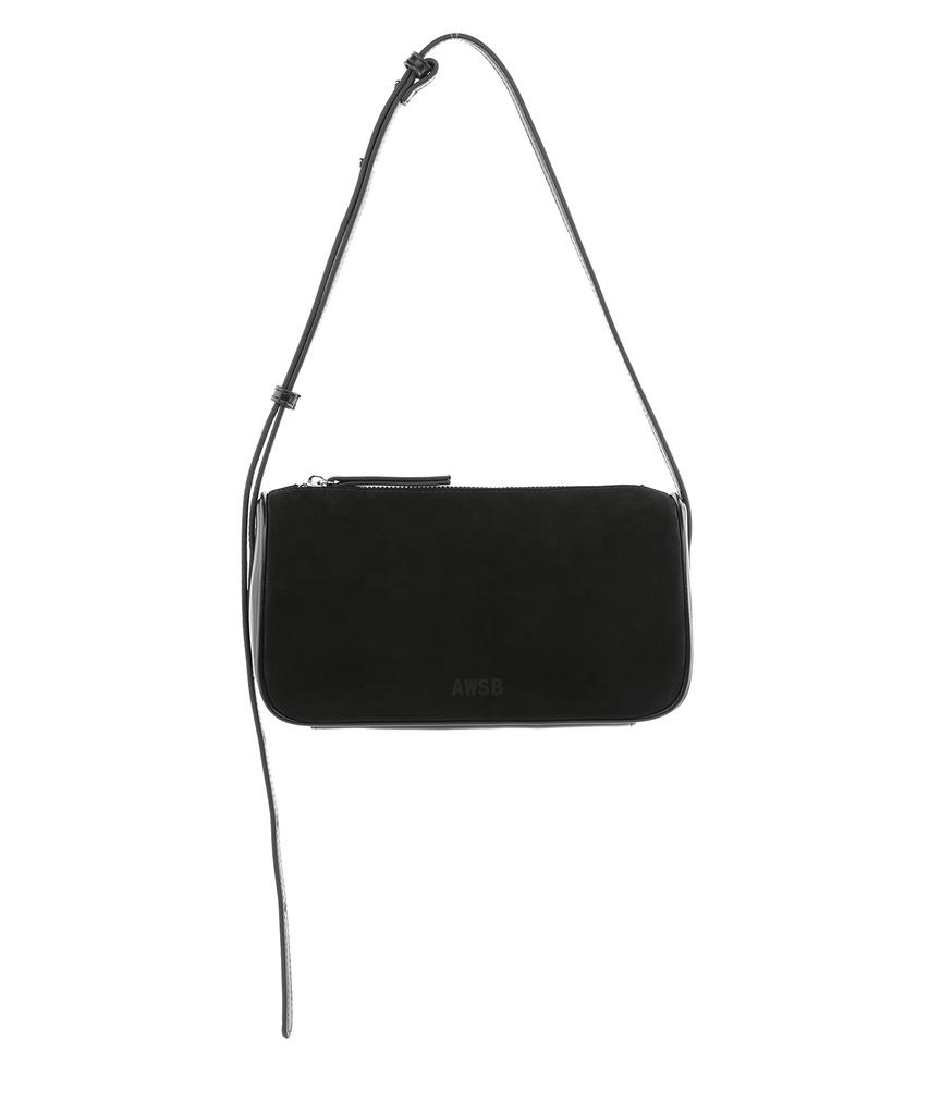 Monsac Chloe Shoulder & Crossbody Bag Medium Suede Black Ap11-2615-Bs