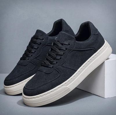 Vår/Höst svart Grön Fritidsskor för Män Fritidssneakers Herr Andningsbara Utomhussneakers Skor Män Flats