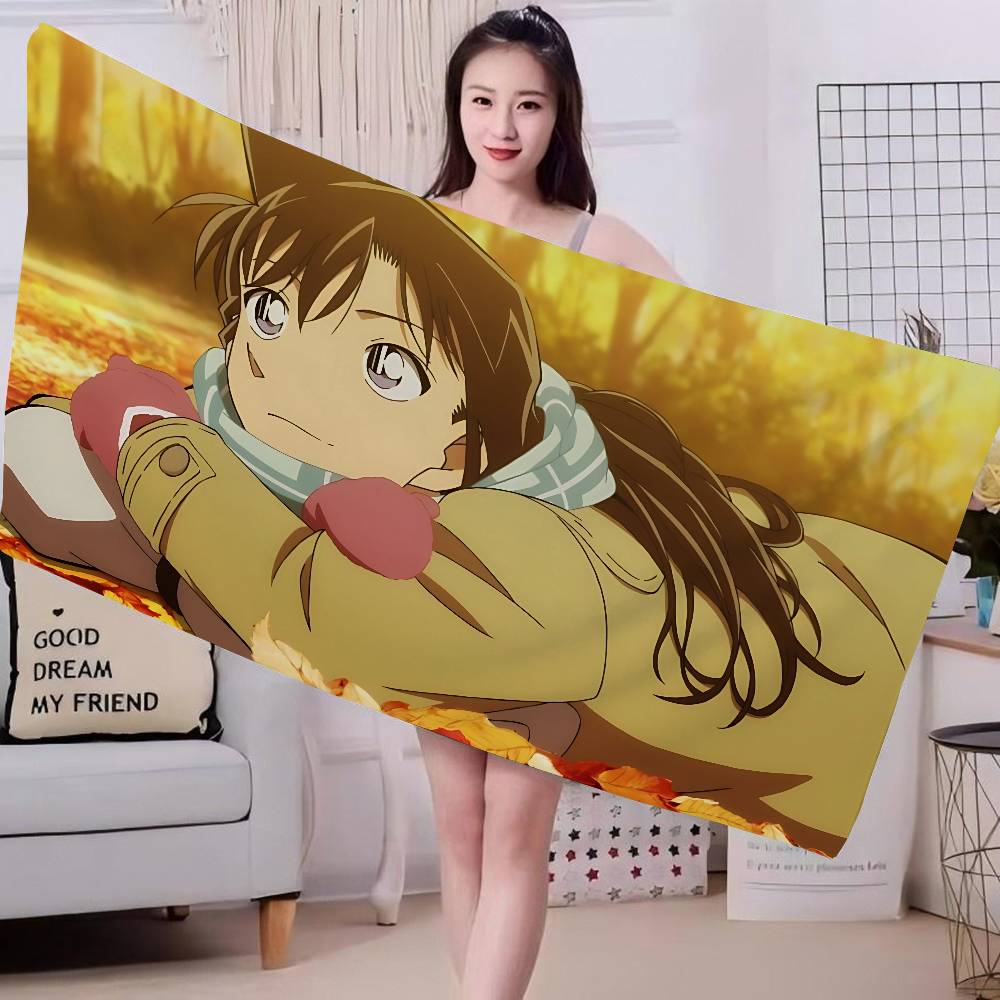 Mystery Detective C-Conan Anime Beach Swimming Towel Soft Absorbent Washcloth Children's Gifts for Kids Travel Camping Gym