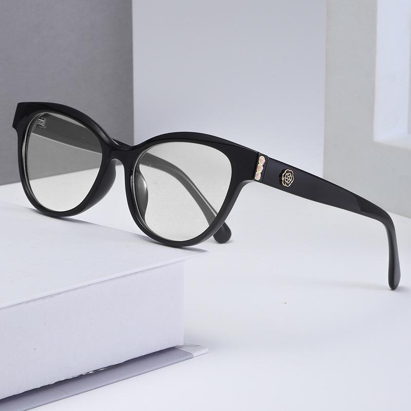 Sunglasses Simple Large Frame Sunglasses Anti-Blue Glasses Cat Eye Sunglasses