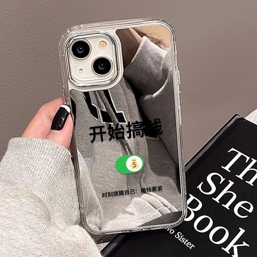 For Redmi 13R 2-in-1 Phone Case Mirror Stand Mirror Phone Case for Xiaomi CIVI14PRO Mirror Case