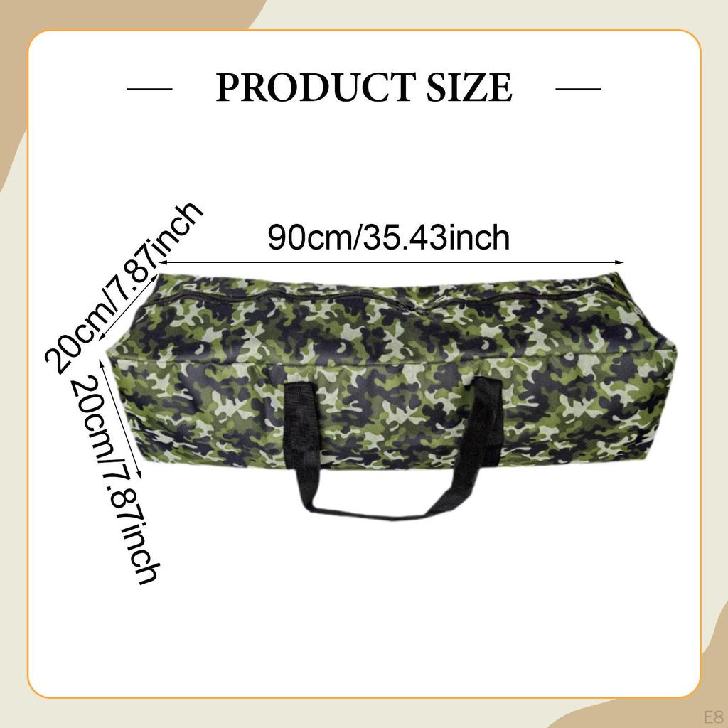 Camping Tent Pole Storage Bag Pouch Portable Wear Resistant Heavy Duty Carrying Organizer for