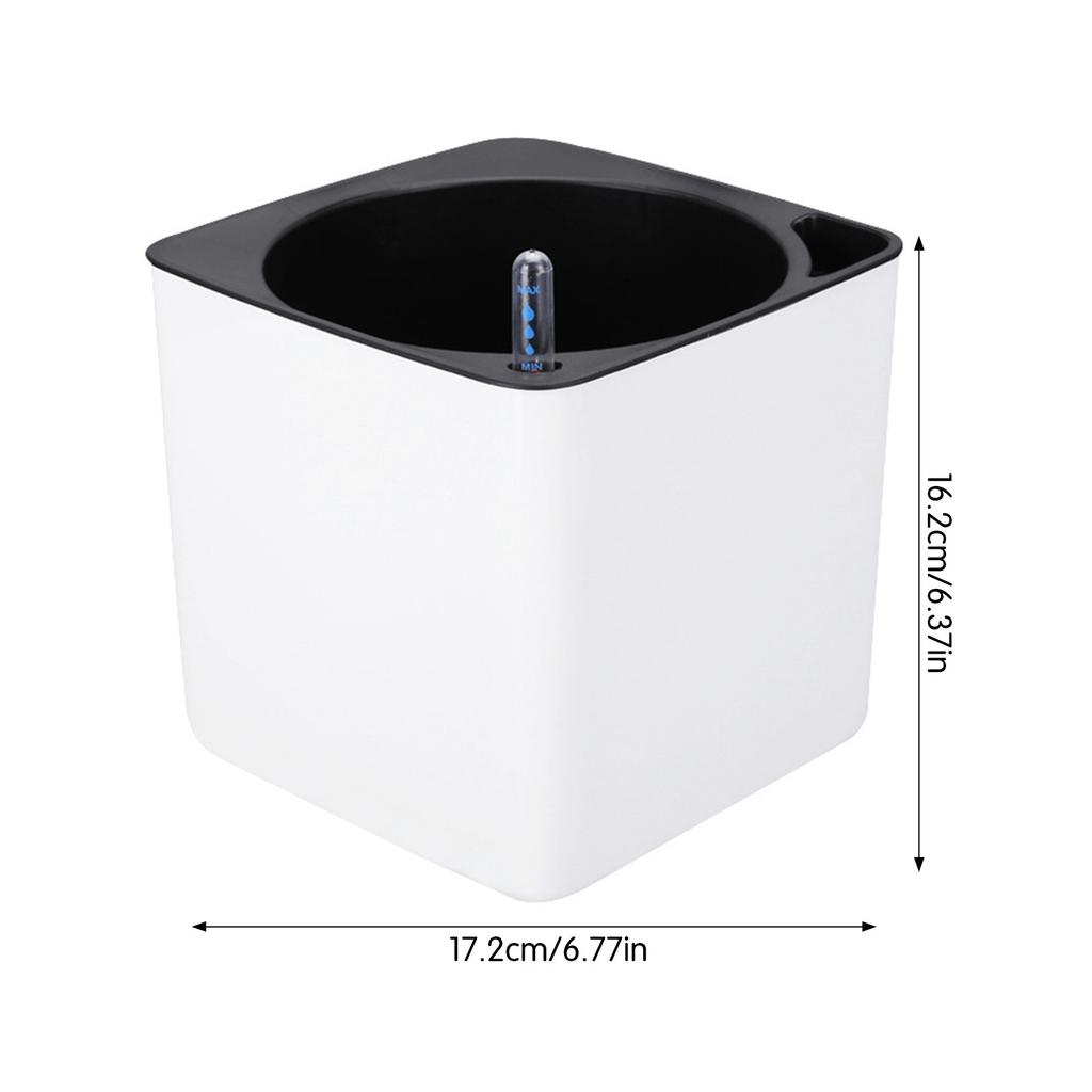 Automatic Self Watering Flower Plants Pot Gardening Flower Pots Living Room Decor Plastic Planters Home Garden Planters Desktop
