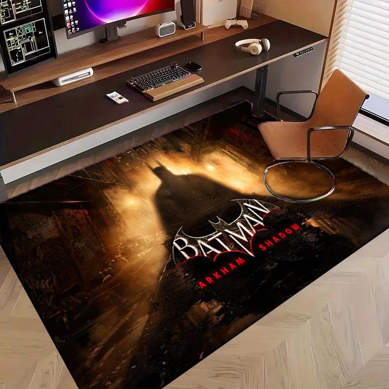1pc Office Carpet Chair Mats Batman Arkham Shadow Perfect for Office Chairs, Living Rooms, Or Bedrooms,Polyester Carpet.HDT104