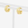 ESTELLE Earrings Silver Yellow Gold Plated Cubic Zirconia [Official] Women's 0776-0065-0000-0000
