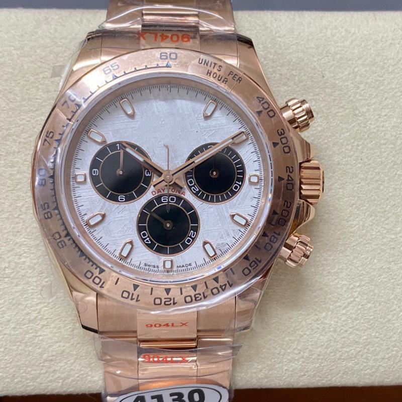 Lau Family Daytona Herren Automatik-Chronograph - 904L Edelstahl Klassische Uhr