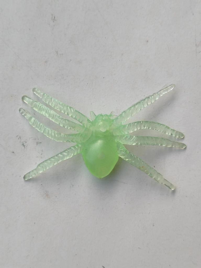 12 Black Luminous Small Halloween Prank Spiders