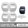 crbuk5 4Pcs Car Door Lock Covers Auto Decorative Accessories For Volvo XC90 V90 V60 XC60 V40 C40 XC40 V70 S80 S60 S90 XC70