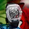 Kingston Transparent Watch Men's Fashion Watch Hollow Quartz Watch Men's Watch