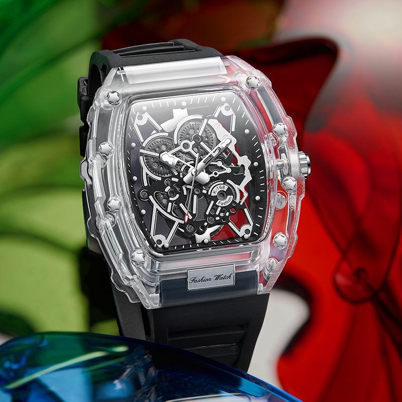 Kingston Transparent Watch Men's Fashion Watch Hollow Quartz Watch Men's Watch