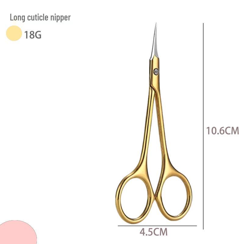 Spot Stainless Steel Dead Skin Scissors - Russian Pre-Treatment Pointed Nail Art Beauty Scissors