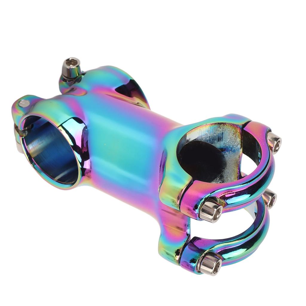 Lenker Vorbau Aluminiumlegierung CNC Dazzle Farbe Verstellbar Plus Oder Minus 7 Grad Fahrradvorbau für Mountain Road Bike