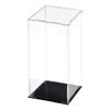 Edinstry Storage Case Acrylic Storage Case Acrylic Box Height 25cm 10x10cm Figure Case Display Case Collection Case Transparent Storage Box Exhibition