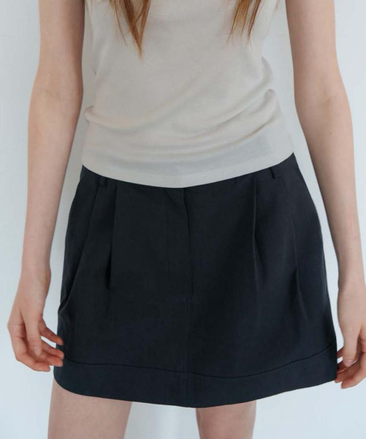 Seuleoum Amber Low Skirt_Navy