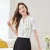Women's Elegant Bow-Tie Chiffon Blouse