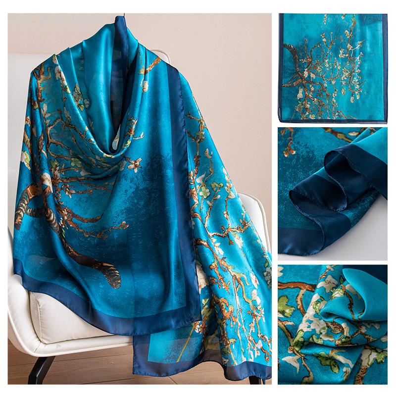 Summer Shawl Scarf Long Strip Sun Protection Versatile Fashion Women's Scarf for Outerwear