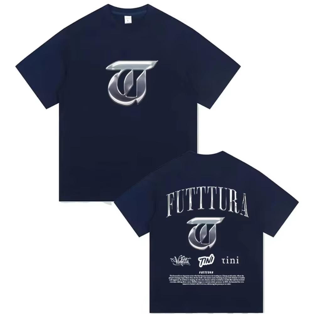 Singer TINI STOESSEL Futtura Tour Album 2026 Tshirt Unisex Women Fashion Harajuku T Shirts Vintage Short Sleeve Tshirts
