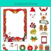 Christmas Photo Themed Props Kit With Paper Frame And Fun Cartoon Accessories