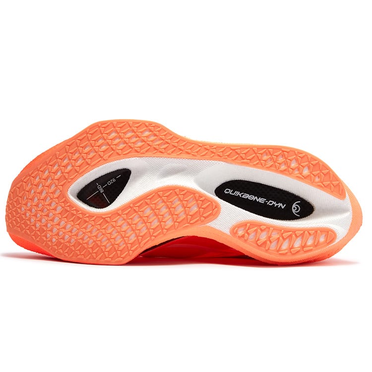 361 Fabric Low Top Full Length Carbon Plate Casual Marathon Racing Running Shoes Unisex Orange Red 672512205-5