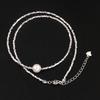 Xiaohongshu S925 Sterling Silver Korean Japanese Style Crushed Silver Freshwater Pearl Necklace & Bracelet Set