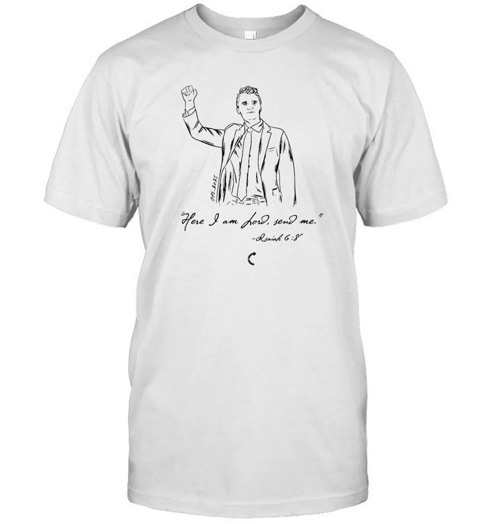 

Christian T-Shirt Isaiah 68 Here I Am Lord Send Me Bible Verse Tee 4XL
