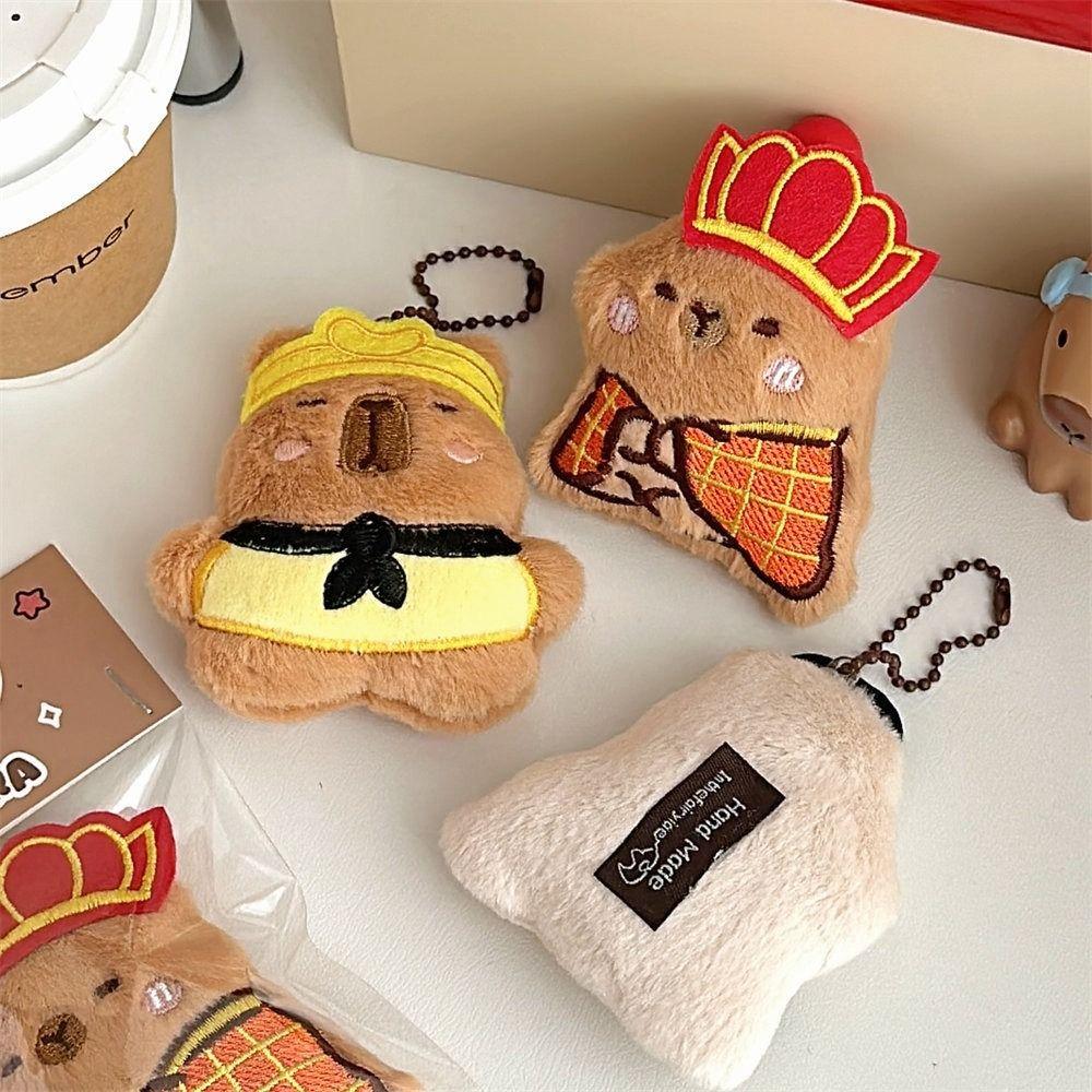 Monkey King Capybara Plush Toy Keychain Journey To The West Capibara Fluffty Doll  Kids/Children