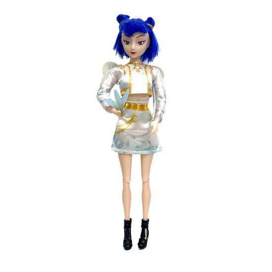 Vinyl Hunters Girl Figurine Anime Movie Girl Idol Action Figure with Movable Joints Collectible Pretend Play Toy Gift for Girls