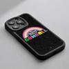 Cartone Animato Gumball Carino Modello Poster Custodia per Telefono Per iPhone 16 15 14 13 12 11 Plus Pro Max Pelle di Agnello Cover in Silicone nero