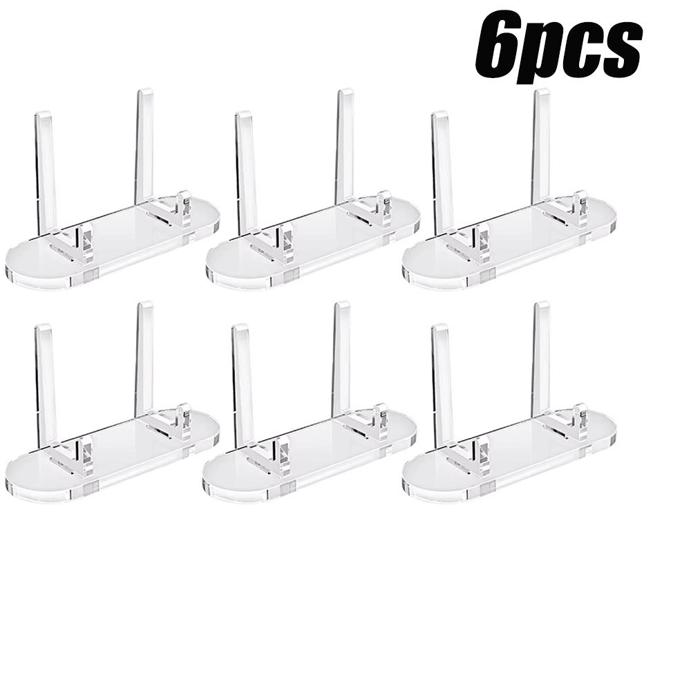 1/12pcs Transparent Acrylic Daily Necessities Rack Acrylic Clear Display Stand Multi-functional Display Stand For Plate Cards