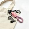 Motorcycle Decoration Accessories And Car Keychain Single Leather Woven Rope Metal Keychain Handbag Pendant Small Gift