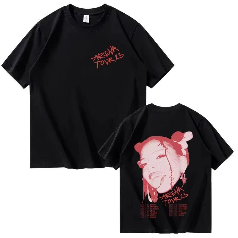 2026 Wiosna i lato nowa góra Nina Chuba Wysokiej jakości Street Czysta bawełna Koszulka z nadrukiem Modny T-shirt Luksusowy Casual y2k ins