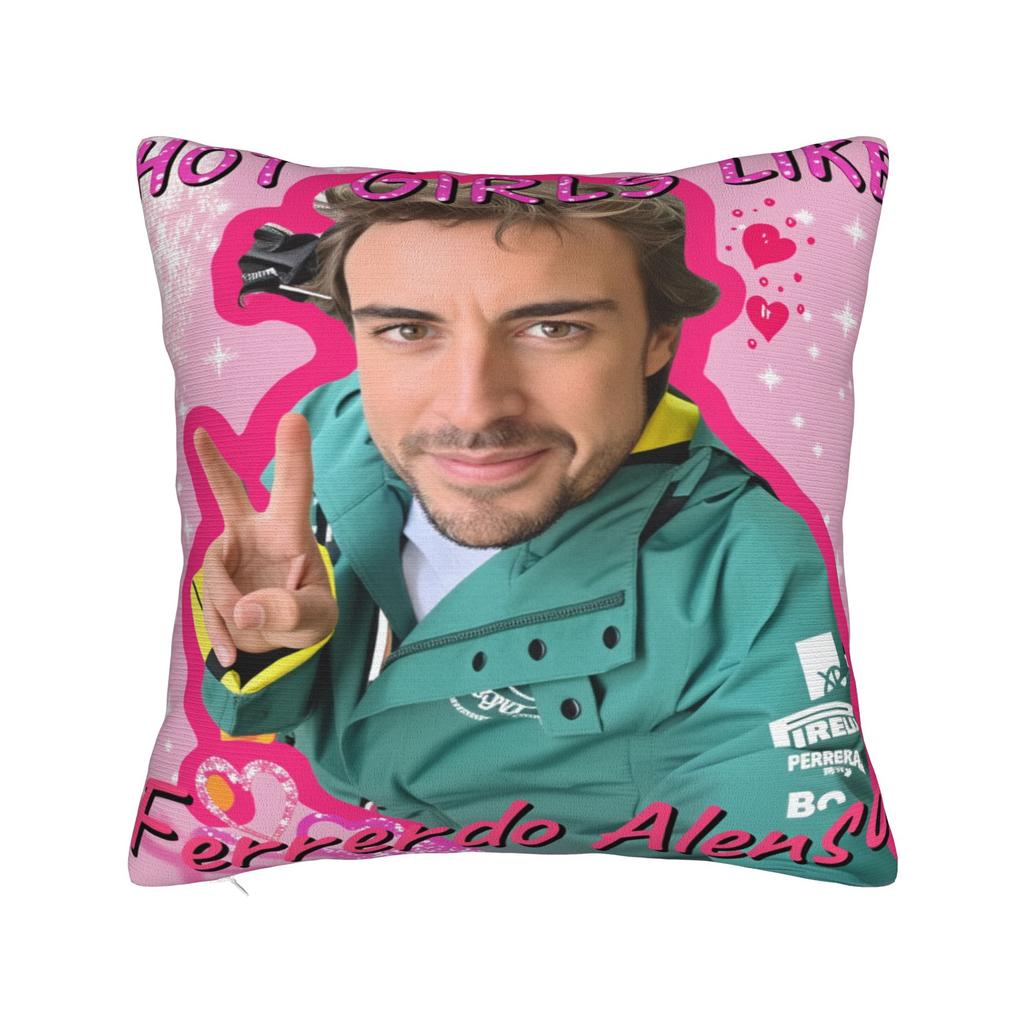 Fernandos Alonsos Pillow Case  Design Pillow Cover For Sofa Bedroom Home Decor Cute Funny Cushion Cover