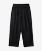 RANGT Wool Double-Pleat Wide Slacks Black
