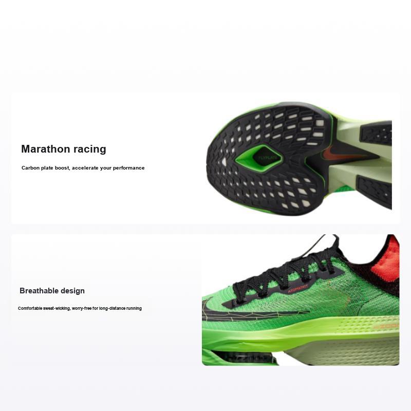 Nike Air Zoom Alphafly NEXT% 2 Ekiden Zoom Pack Unisex Sneaker Green Scream-Green Bright-Crimson DZ4784-304 45.5