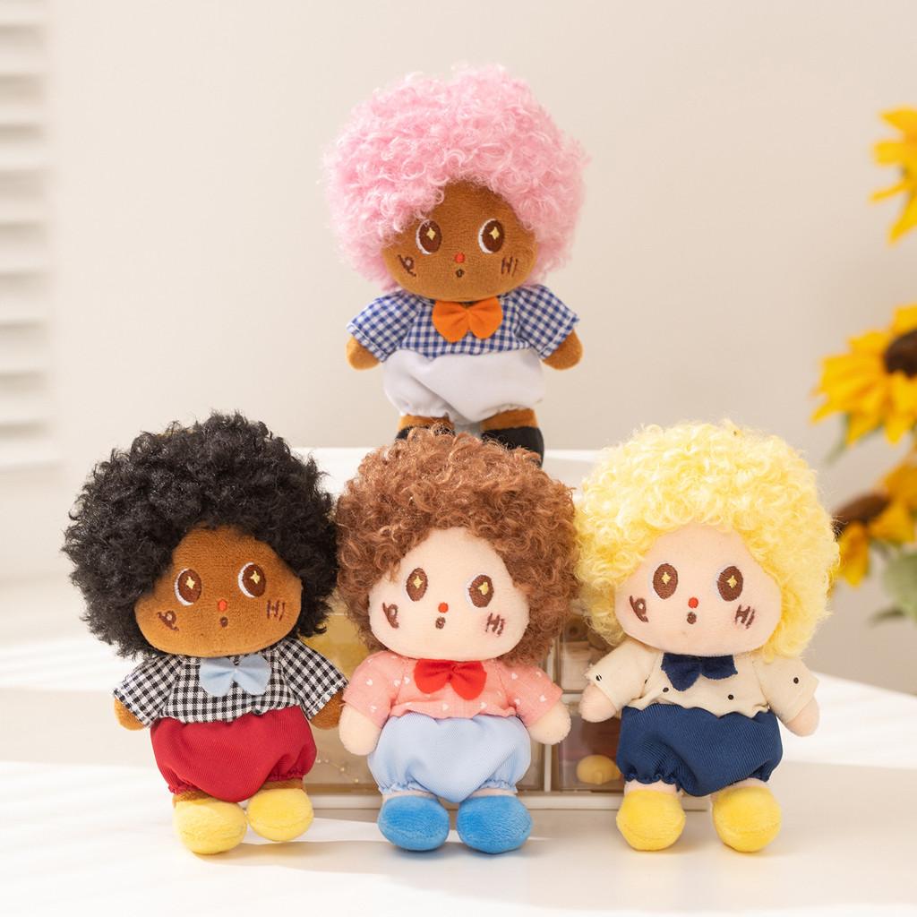 Plush Star Character Keychain With Polyester Fiber For Gift And Bag Decor