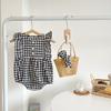 Summer Baby Girl Cotton Sleeveless Block Plaid Romper