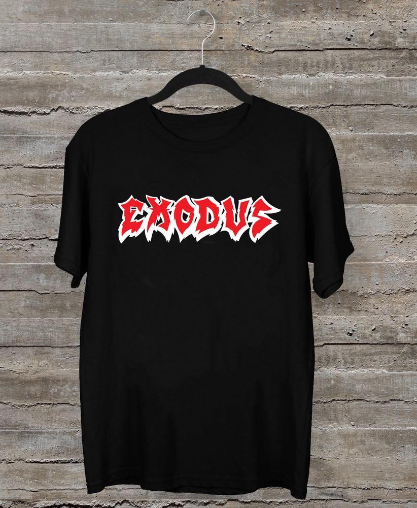 Rare Exodus Band logo Classic Short Sleeve Black All Size T-Shirt Unisex T-Shirt XXL