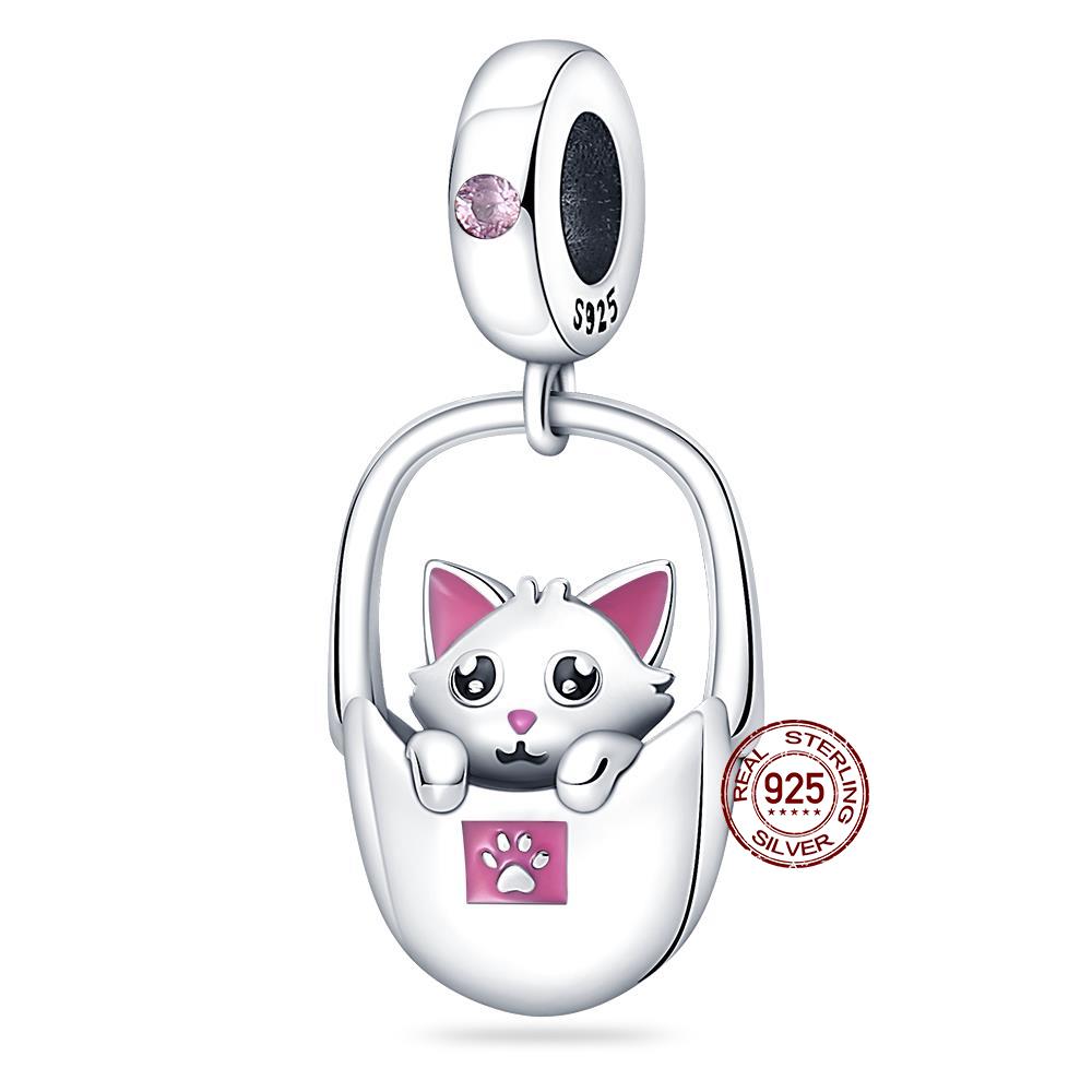 Cute Animals Beads Charms Fit Original 3Mm Bracelet Dog Cat Owl Rabbit Diy Jewelry Making Animals Protection